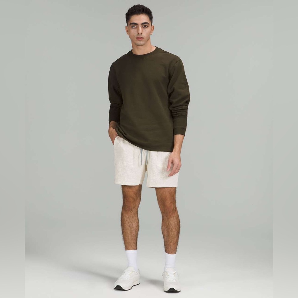 Lululemon French Terry Oversized Long Sleeve Crew - Dark Olive - XL